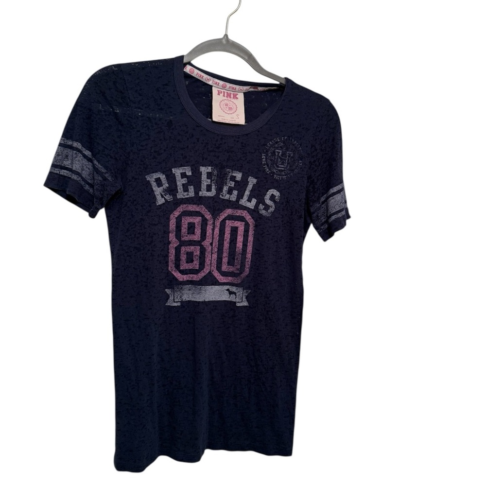Victoria's Secret Pink Navy Tee